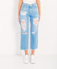 PINKO Mom-fit jeans with 'Maddie 16' rhinestones 1J10LG Y649