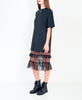 ICE PLAY Jersey dress with lace flounces H161 P440