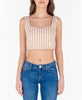 SILVIAN HEACH Crop top a righe 'Heracross' PGP22424TO