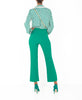 ELISABETTA FRANCHI Pantalone stretch cropped con borchiette PA02426E2