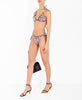 MEFUI Bikini triangolo Frou Frou e slip nodi regolabile Santa Monica M22 1510U