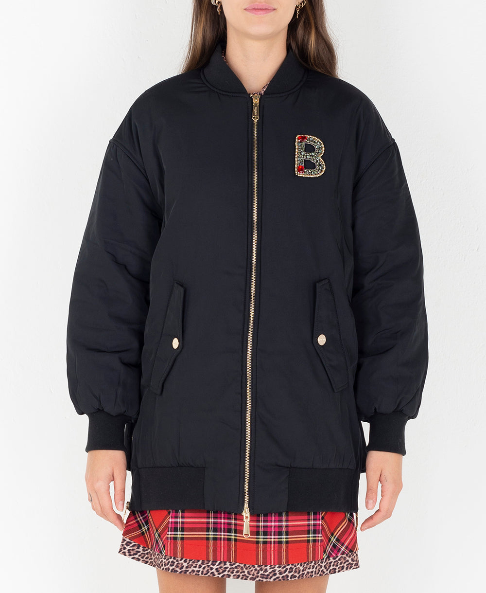 BLUGIRL Bomber over con logo patch RF2155T3186